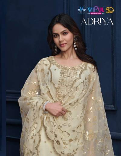 VIPUL ADRIYA 6011 TO 6016 DESIGNER SALWAR SUIT WHOLESALER IN INDIA
